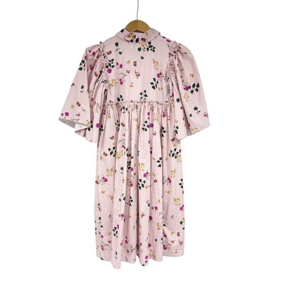 Christina Rohde Pink Floral Flutter Ruffle Sleeve Formal Dress Kids Size 14 New - Picture 2 of 8